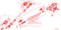 ACHTER VORK/PROPELLERAS(2) voor Honda PIONEER 1000 M3 EPS 2019