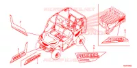 EMBLEEM/STREEP voor Honda PIONEER 1000 M3 EPS 2019
