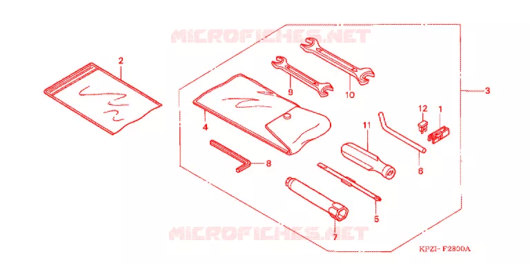 GEREEDSCHAP/ACCUVAK Honda SCOOTER 125 DYLAN 2003  SES1253