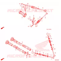 NOKKENAS/KLEP voor Honda LITTLE CUB 50 2007