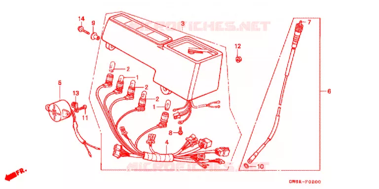 COMBINATIEMETER Honda MOTO 50 CRM 1995  CRM50R