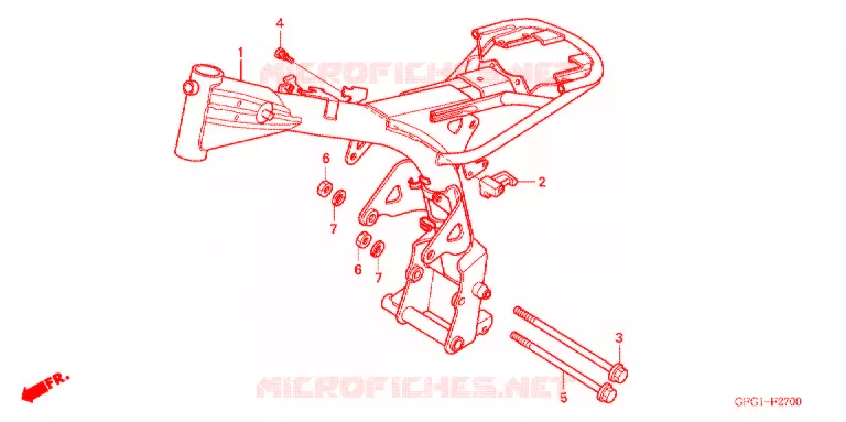 FRAME CHASSIS Honda MOTO 50 other-models 2003  MP503