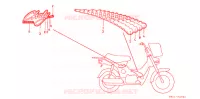 EMBLEEM/STREEP (CF50N/P) voor Honda CHALY 50 1992