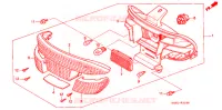 ACHTERSPATBORD  voor Honda 50 SUPER DIO BLACK 1996