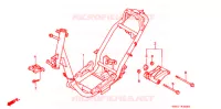 FRAME CHASSIS voor Honda 50 SUPER DIO BLACK 1996