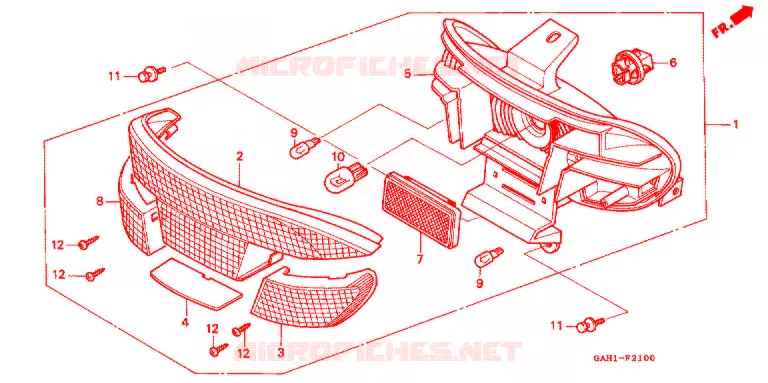 ACHTERSPATBORD  Honda SCOOTER 50 DIO 1996  SK50MMT