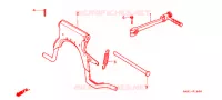 HOOFD STANDAARD/ KICKSTARTER ARM voor Honda 50 SUPER DIO SR front disk 1992