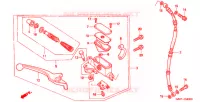 VOORREM HOOFDCILINDER voor Honda 50 SUPER DIO SR front disk 1992
