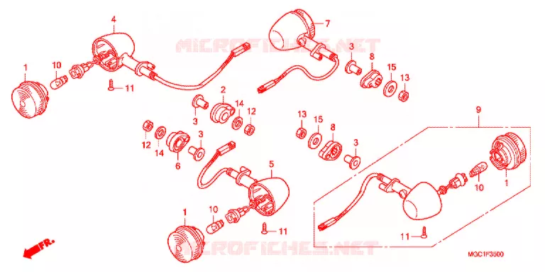KNIPPERLICHT Honda MOTO 1100 CB 2012  CB1100AC