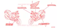 EMBLEEM/STREEP voor Honda NC 700 X ABS 2012