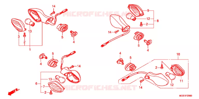 KNIPPERLICHT Honda MOTO 700 NC 2012  NC700XAC