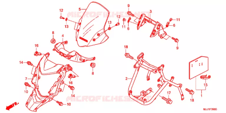 VOOR KAP Honda MOTO 700 NC 2013  NC700XAD