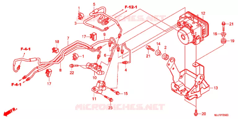 VOORREM HOOFDCILINDER/ABS MODULATOR Honda MOTO 700 NC 2013  NC700XAD
