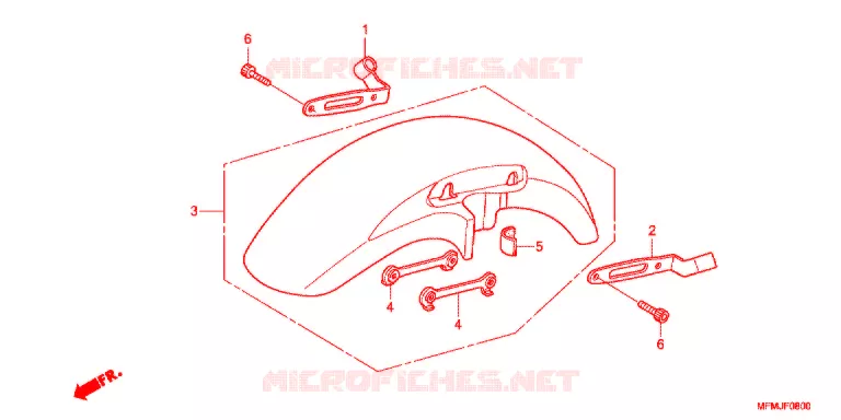 VOORSPATBORD Honda MOTO 400 CB 2013  CB400SD