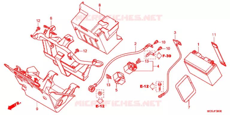GEREEDSCHAP/ACCUVAK Honda MOTO 700 INTEGRA 2013  NC700DD