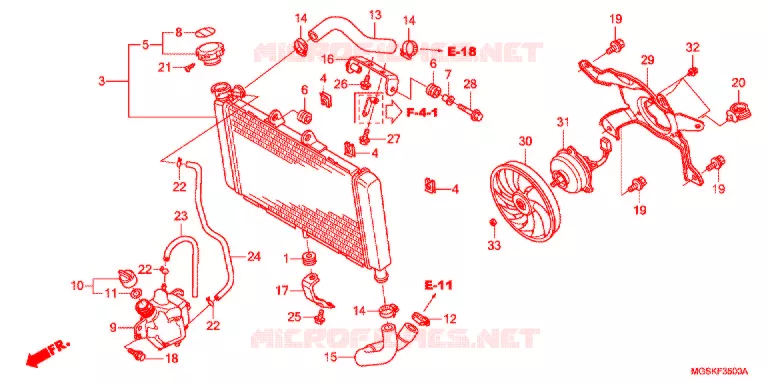 RADIATOR Honda MOTO 700 NC 2012  NC700SC