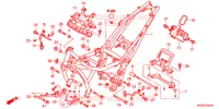 FRAME CHASSIS voor Honda NC 700 ABS DCT 2013