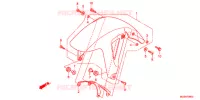 VOORSPATBORD voor Honda NC 700 ABS DCT 2013