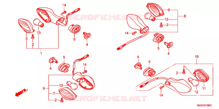 KNIPPERLICHT Honda MOTO 700 NC 2013  NC700SDD