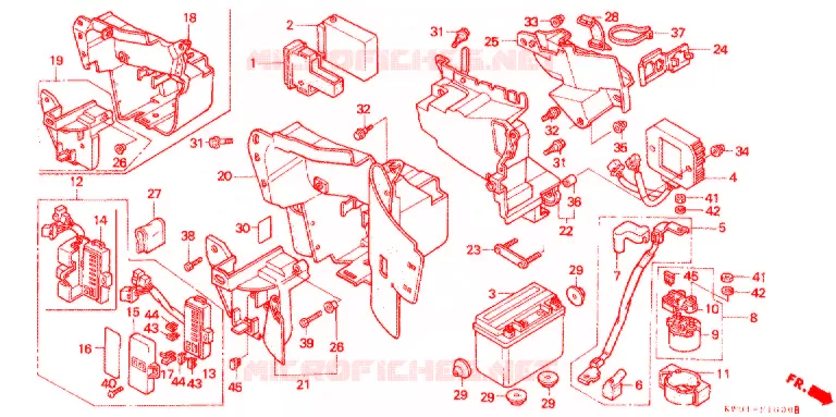 GEREEDSCHAP/ACCUVAK Honda MOTO 400 STEED 1991  NV400CL