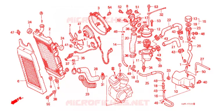 RADIATOR Honda MOTO 400 STEED 1991  NV400CL