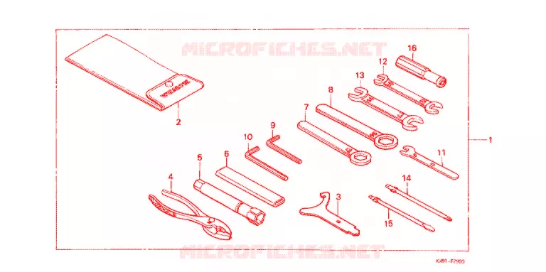GEREEDSCHAP/ACCUVAK Honda MOTO 400 STEED 1992  NV400CN