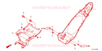 ACHTER STROOMLIJNKAP voor Honda NC 700 X LOWER 2013