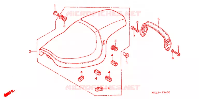 ENKELE ZITTING(2) Honda MOTO 400 SHADOW 2004  NV400DC4