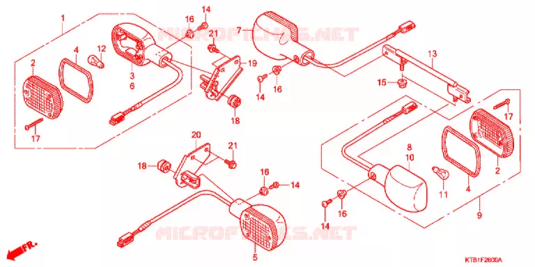 KNIPPERLICHT Honda MOTO 250 other-models 2005  PS2505