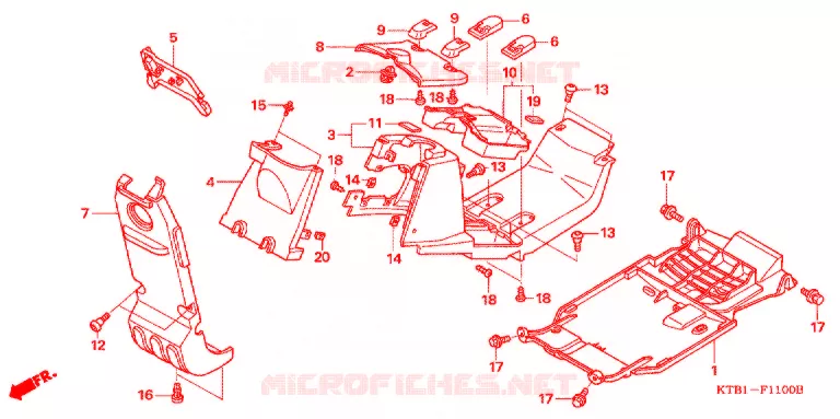 VOORKAP / KONTPANEEL MIDDEN Honda MOTO 250 other-models 2006  PS2506