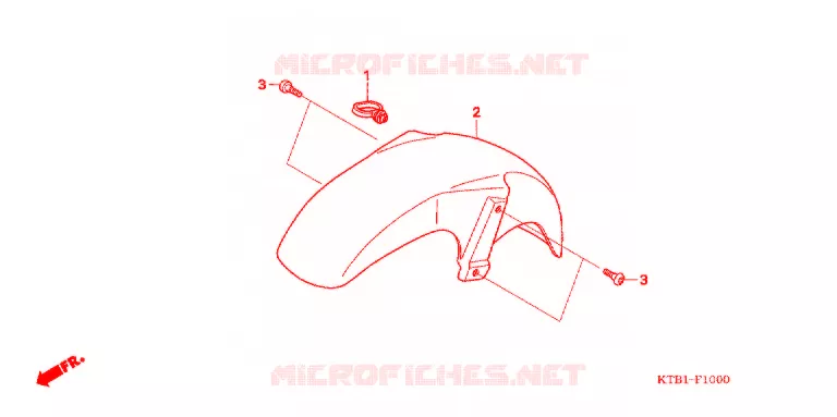 VOORSPATBORD Honda MOTO 250 other-models 2006  PS2506