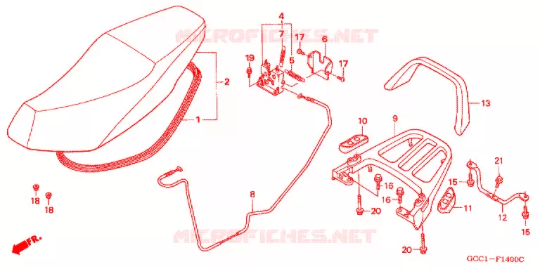 ENKELE ZITTING(2) Honda SCOOTER 100 SPACY 2007  SCR100WH7