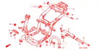 FRAME CHASSIS voor Honda LEAD 50 BLACK 1998
