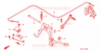 HOOFD STANDAARD/ KICKSTARTER ARM voor Honda LEAD 50 BLACK 1998