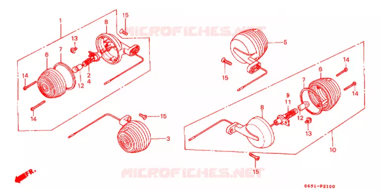 KNIPPERLICHT (1) Honda MOTO 50 BENLY 1983  CD50Z
