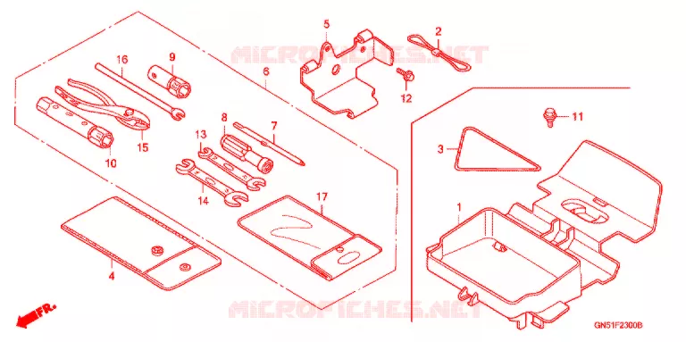 GEREEDSCHAP/GEREEDSCHAP BOX Honda MOTO 100 C100 1990  C100CMK