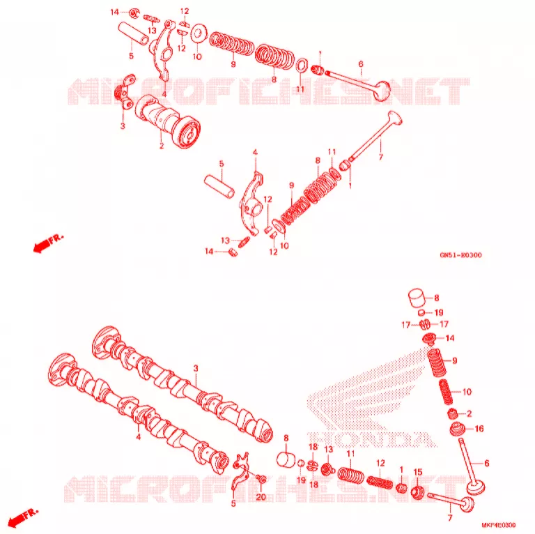 NOKKENAS/KLEP Honda MOTO 100 C100 1994  C100CMP