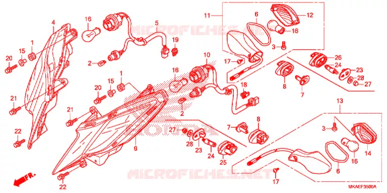 KNIPPERLICHT Honda MOTO 750 INTEGRA 2019  NC750DK