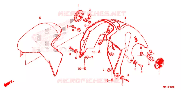 VOORSPATBORD Honda MOTO 750 ADV 2019  ADV750LK