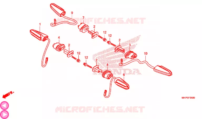KNIPPERLICHT Honda MOTO 500 CB 2019  CB500FAK