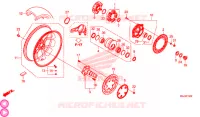 ACHTER WIEL voor Honda CB 1000 R ABS 2019