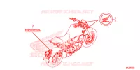 EMBLEEM/STREEP voor Honda CB 1000 R ABS 2019