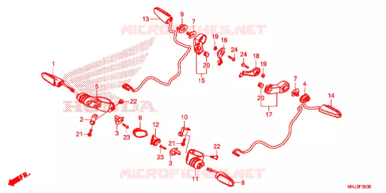 KNIPPERLICHT Honda MOTO 1000 CB 2019  CB1000RAK