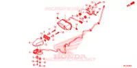 ACHTERLICHT/KENTEKEN LICHT voor Honda CB 1000 R ABS 2019