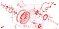 ACHTER WIEL voor Honda CBR 1000 ABS 2019