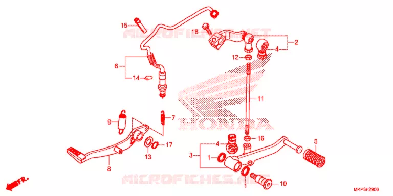 PEDAAL Honda MOTO 500 CBR 2019  CBR500RAK