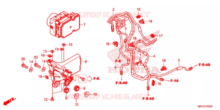 ABS MODULATOR Honda MOTO 1800 GOLD-WING 2019  GL1800BK
