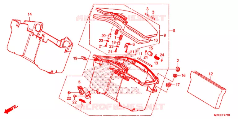 CENTRALE DOOS Honda MOTO 1800 GOLD-WING 2019  GL1800BK