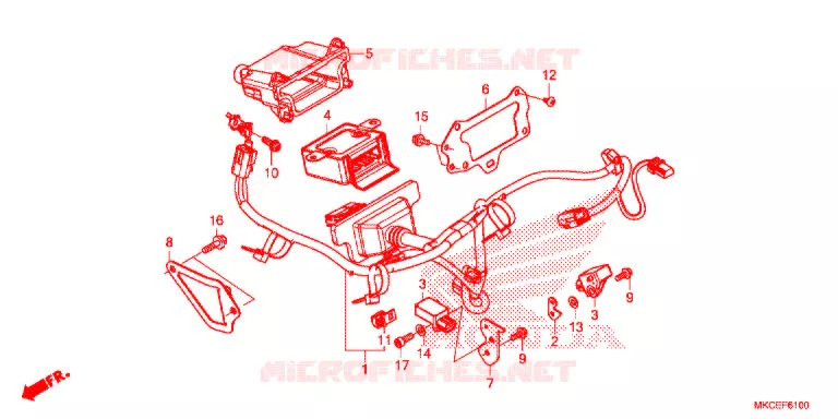 BUNDEL AIRBAG Honda MOTO 1800 GOLD-WING 2019  GL1800DAK