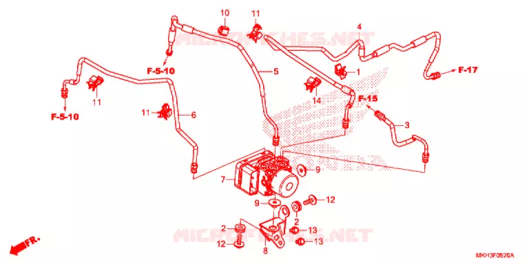 VOORREM HOOFDCILINDER/ABS MODULATOR Honda MOTO 750 ADV 2020  ADV750K